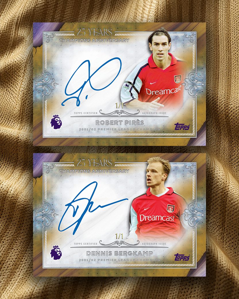 Topps Lanza Nuevas Tarjetas de Aniversario del Arsenal Celebrando a los Iconos del Club