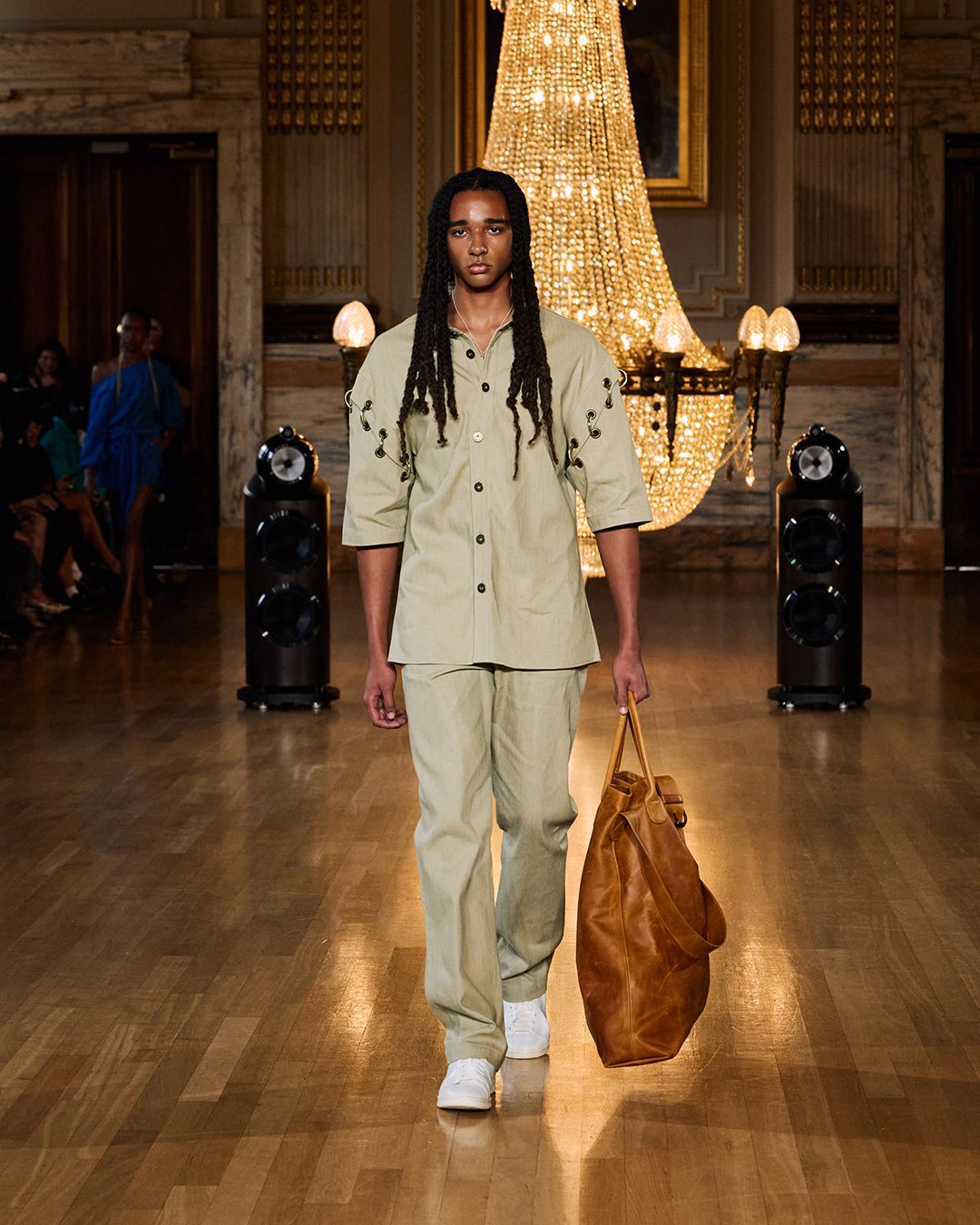Melvine Malard Hace su Debut en la Pasarela de Labrum durante la London Fashion Week SS27