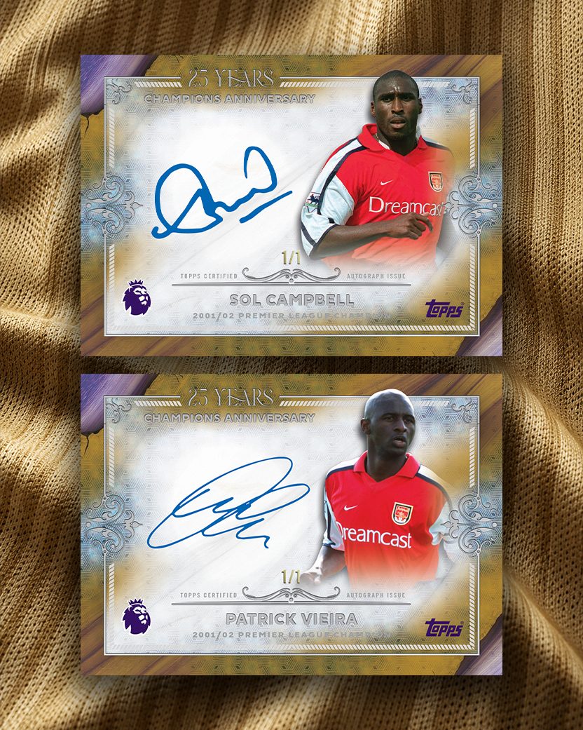 Topps Lanza Nuevas Tarjetas de Aniversario del Arsenal Celebrando a los Iconos del Club