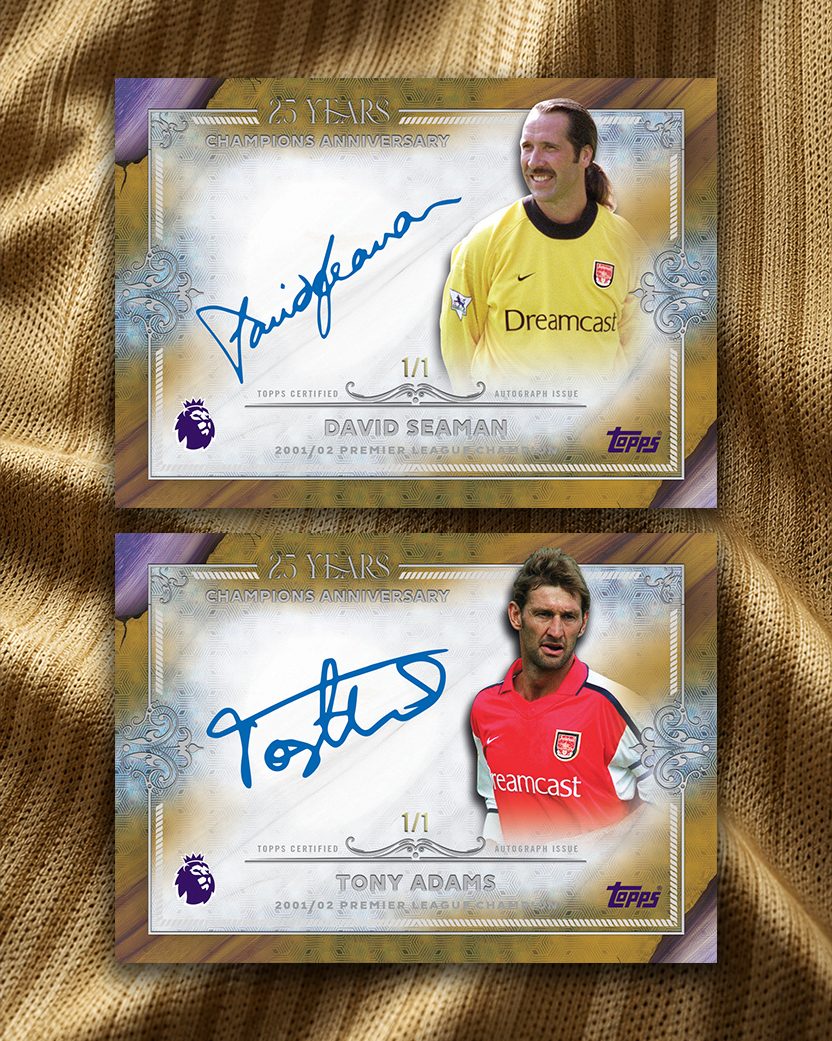 Topps Lanza Nuevas Tarjetas de Aniversario del Arsenal Celebrando a los Iconos del Club