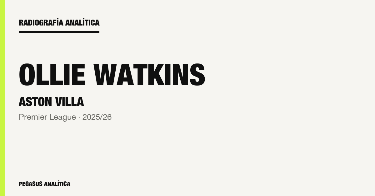 Radiografía analítica: Ollie Watkins